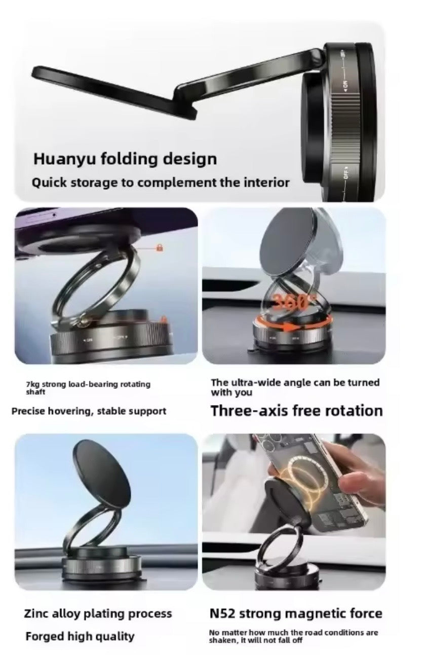 GripMag360™ – Soporte Magnético de Alta Potencia con Rotación 360°
