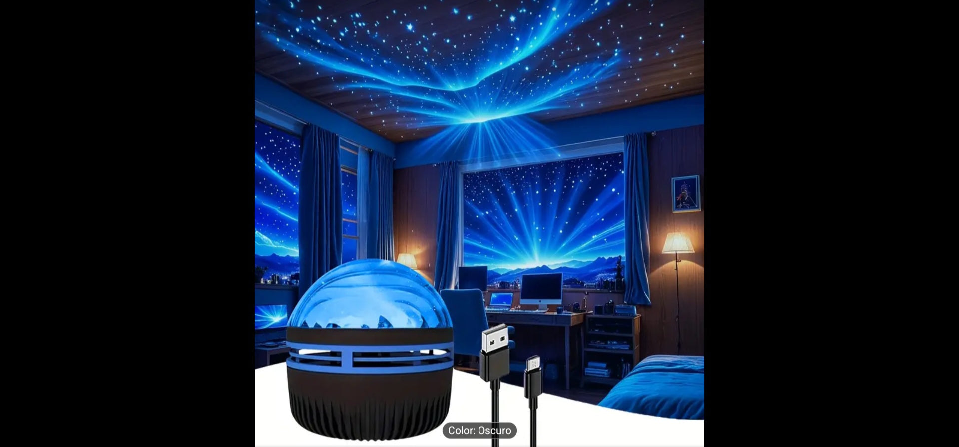 Proyector LED Aurora Boreal – Crea un Cielo Estrellado en tu Hogar
